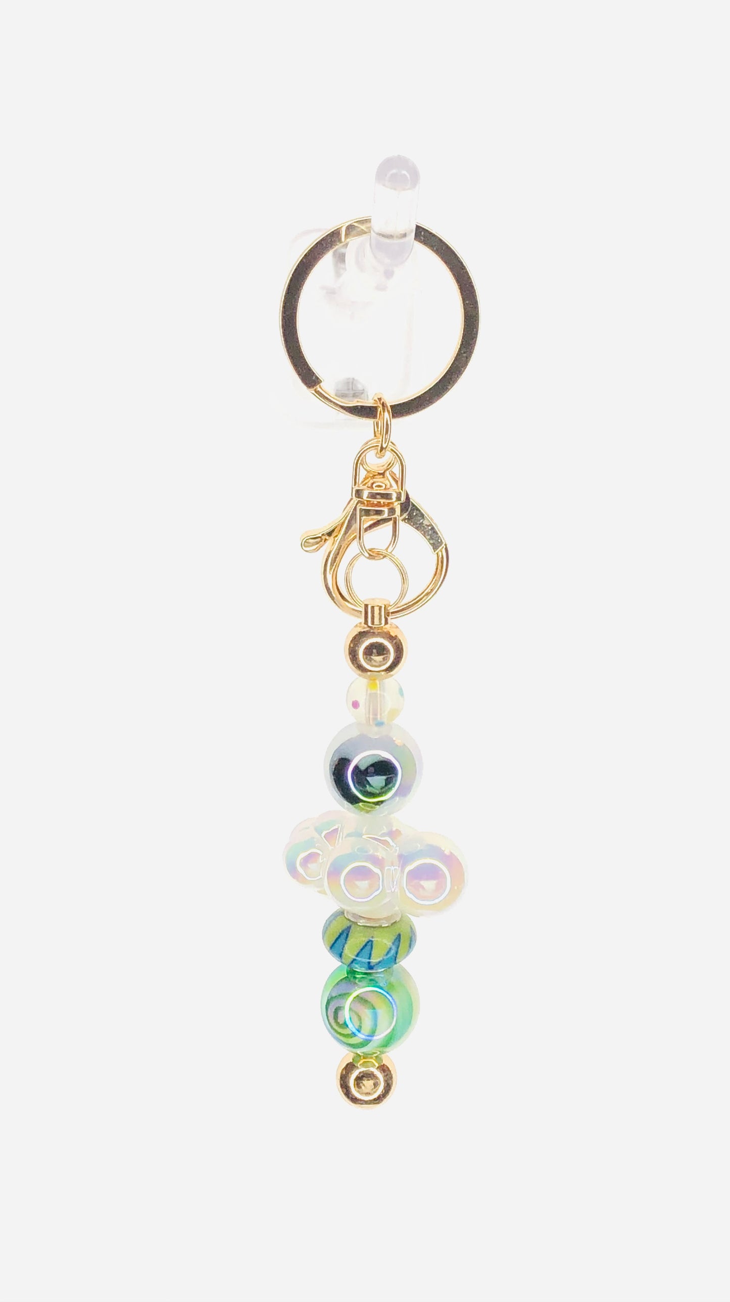 hinono Beaded Bar Keychain #112