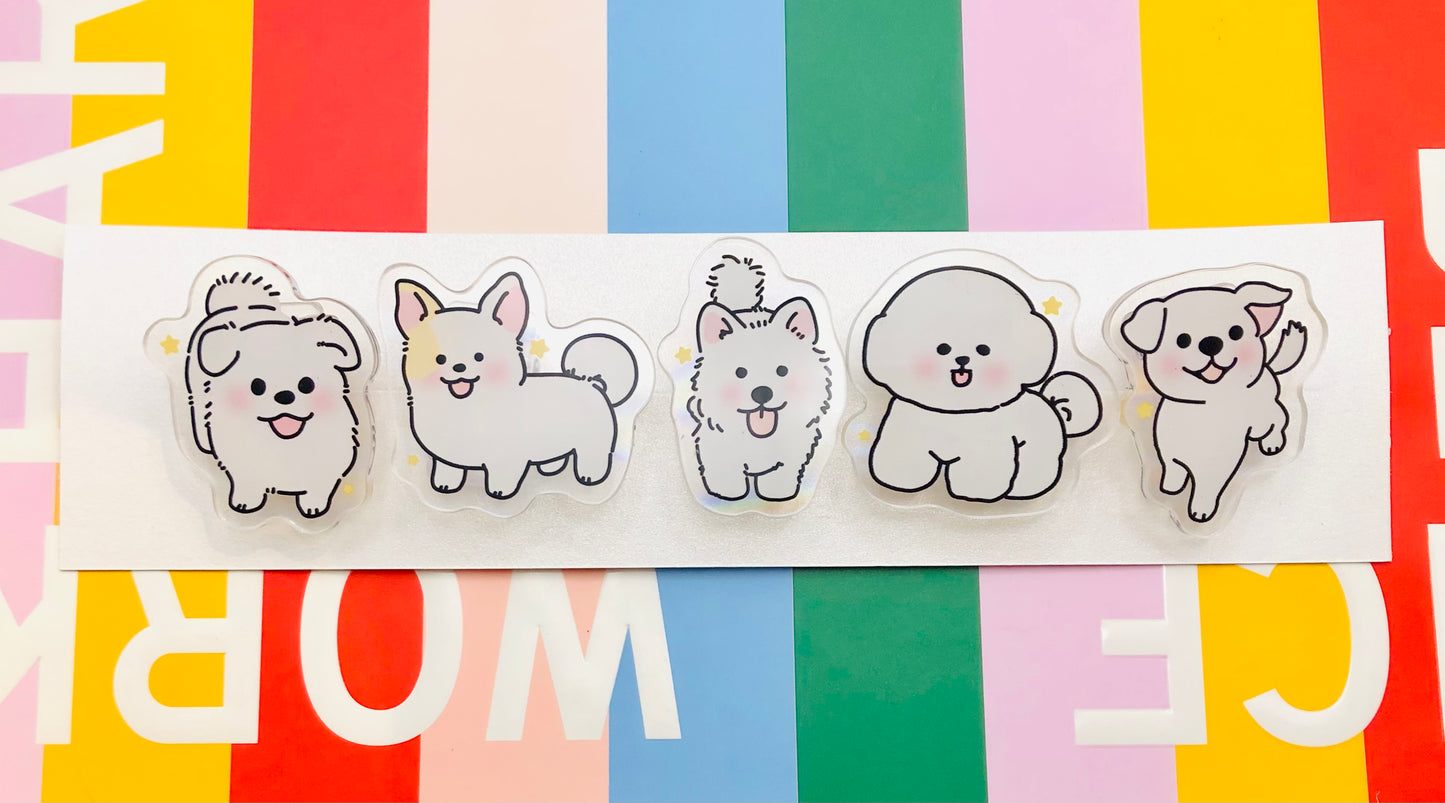 The Cutest Clip - #74 Dogs, set of 5