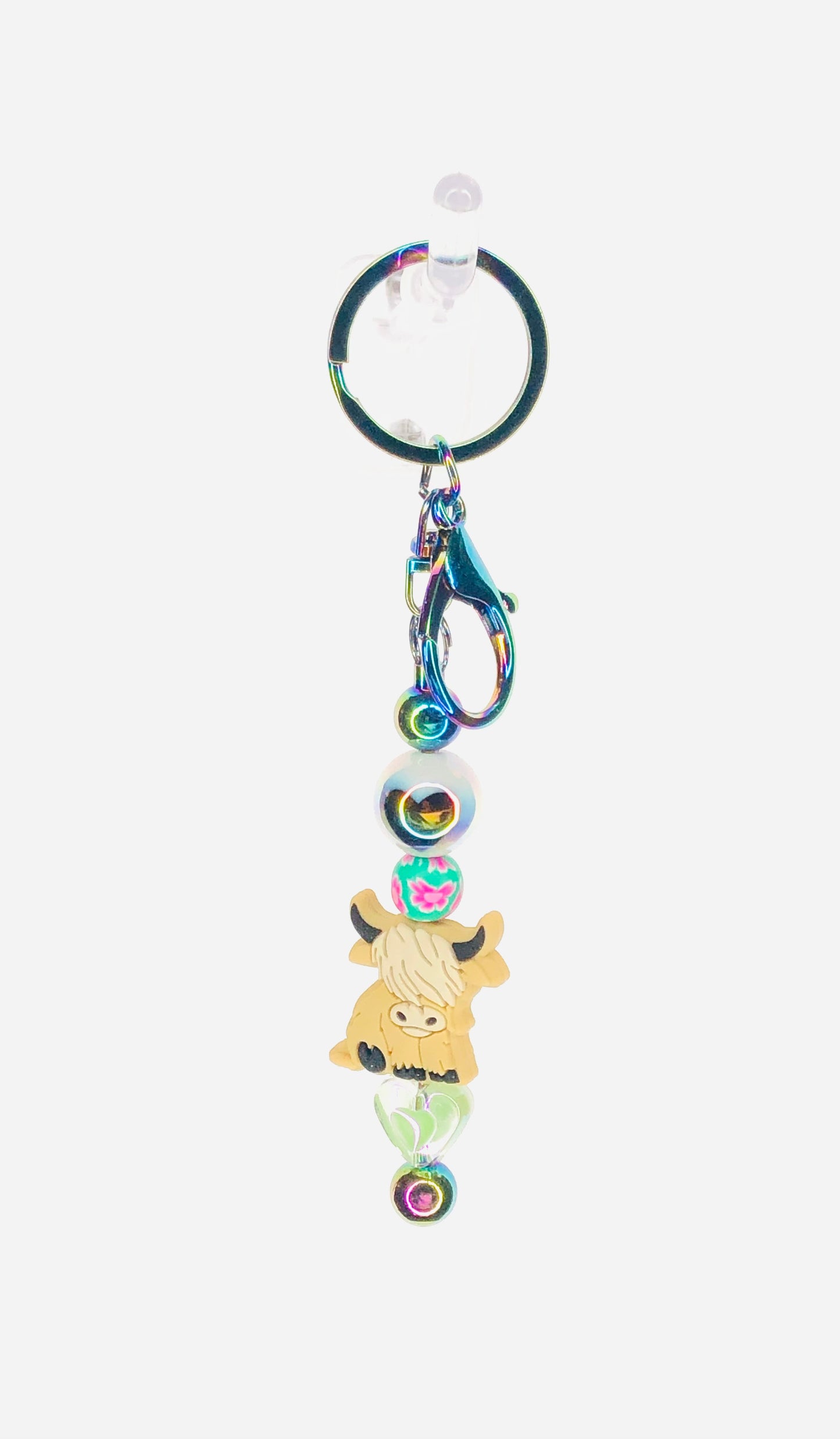 hinono Beaded Bar Keychain #103