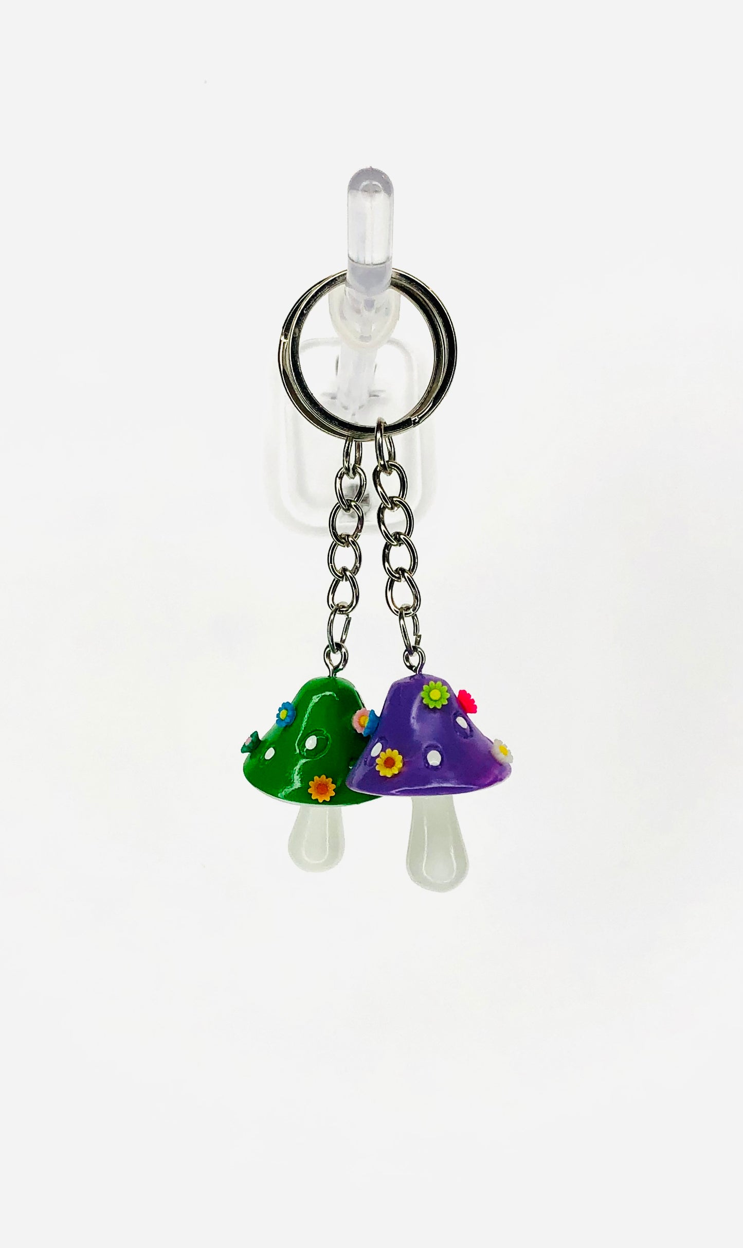 hinono Mushie Mates Keychains, set of 2 - #43 Purple and Green