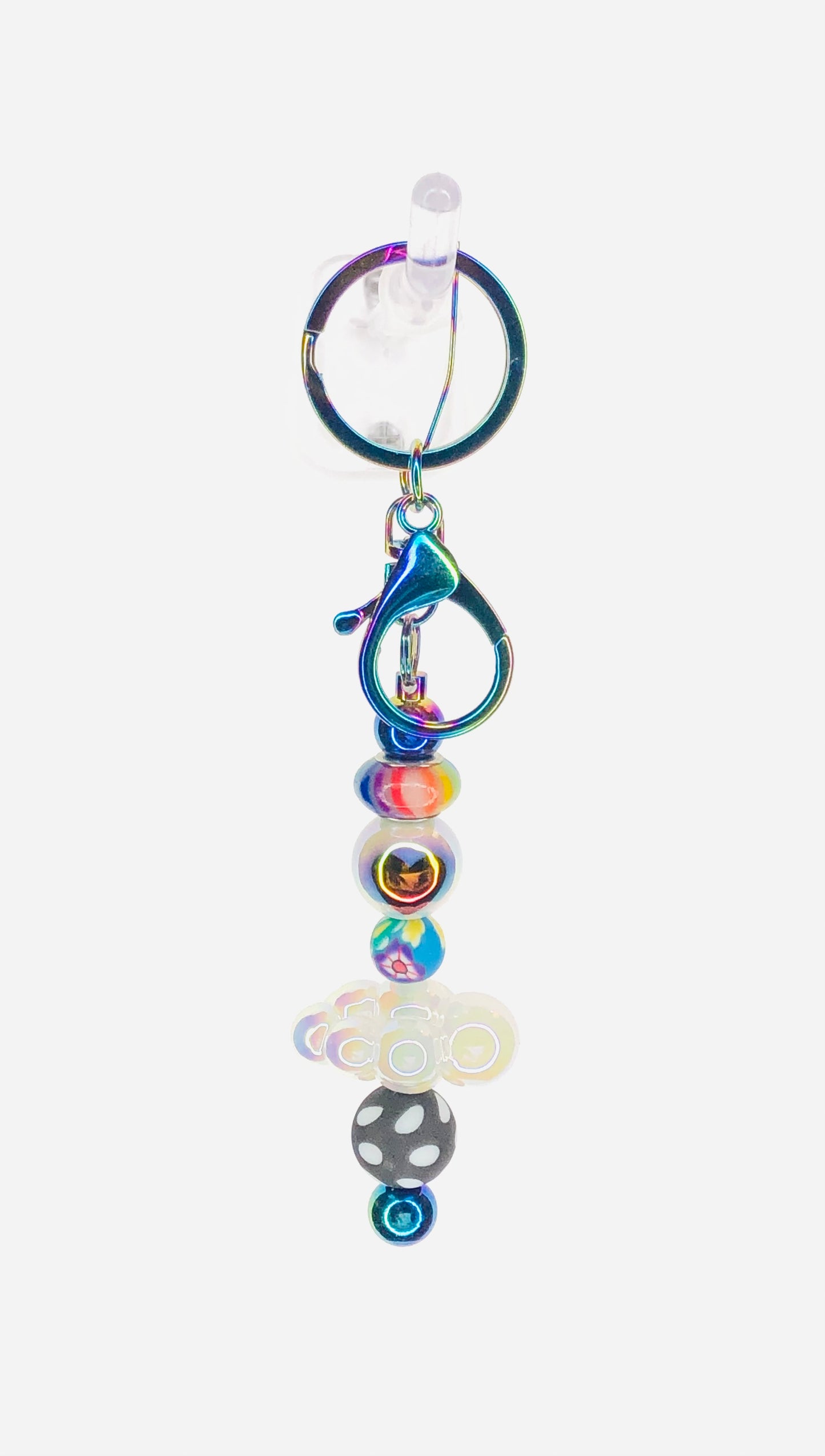 hinono Beaded Bar Keychain #111