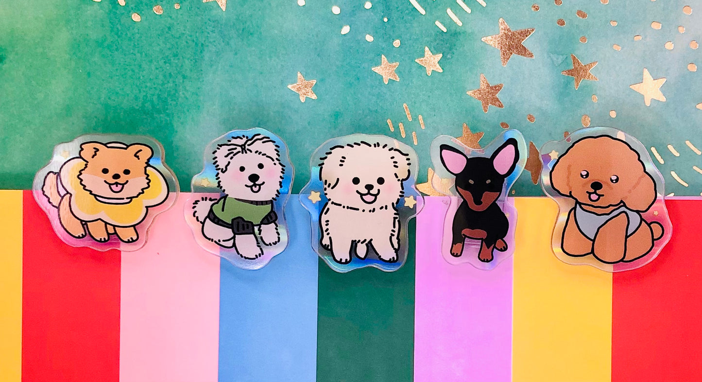 The Cutest Clip - #77 Dogs, set of 5