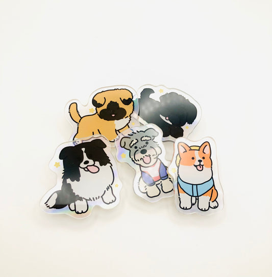 The Cutest Clip - #76 Dogs, set of 5