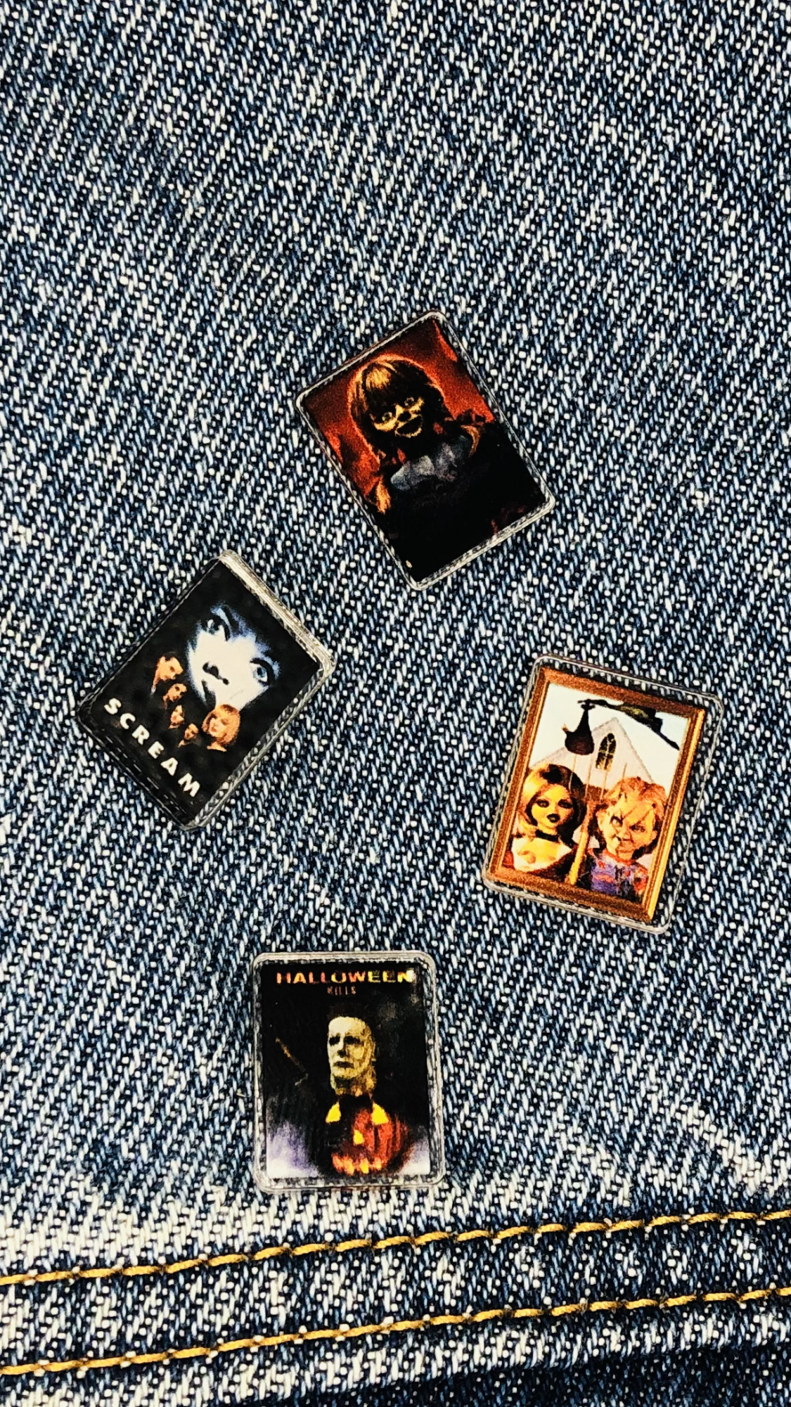 hinono Mini Pins - Halloween Collection, set of 4 #61