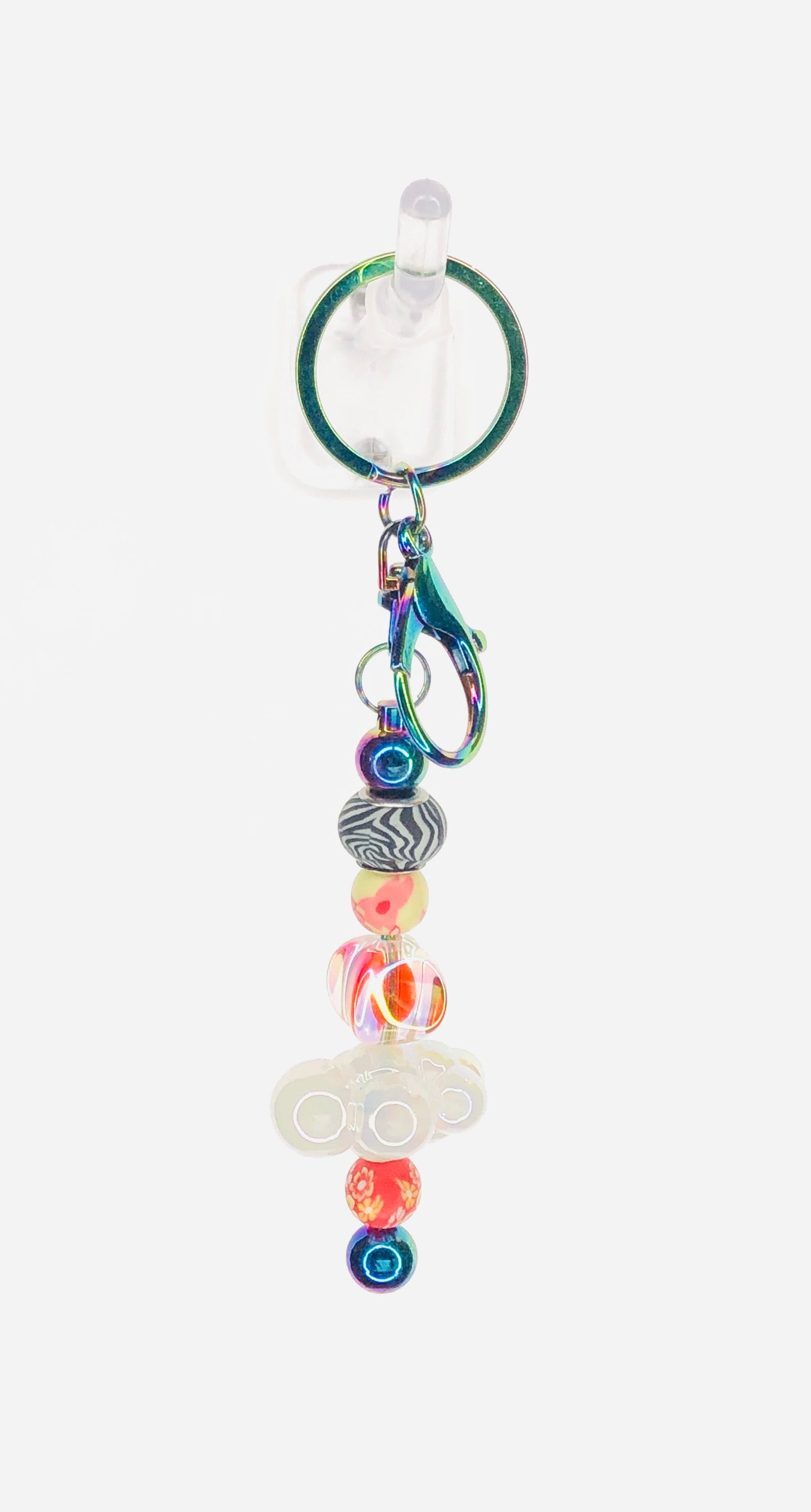 hinono Beaded Bar Keychain #113