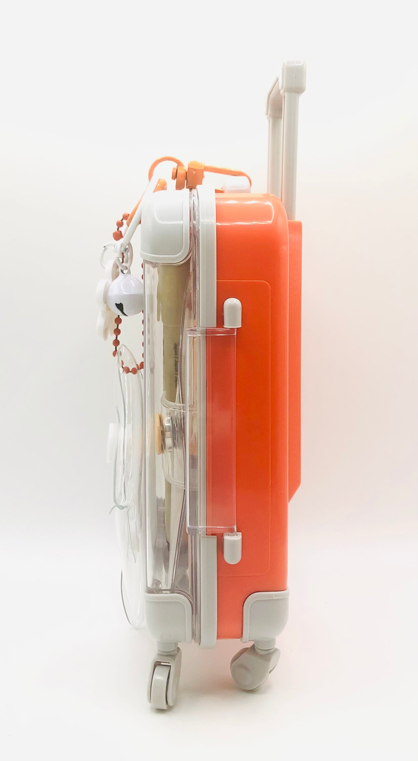 A hinono Exclusive! Stationery Suitcase Travel Kit - ORANGE