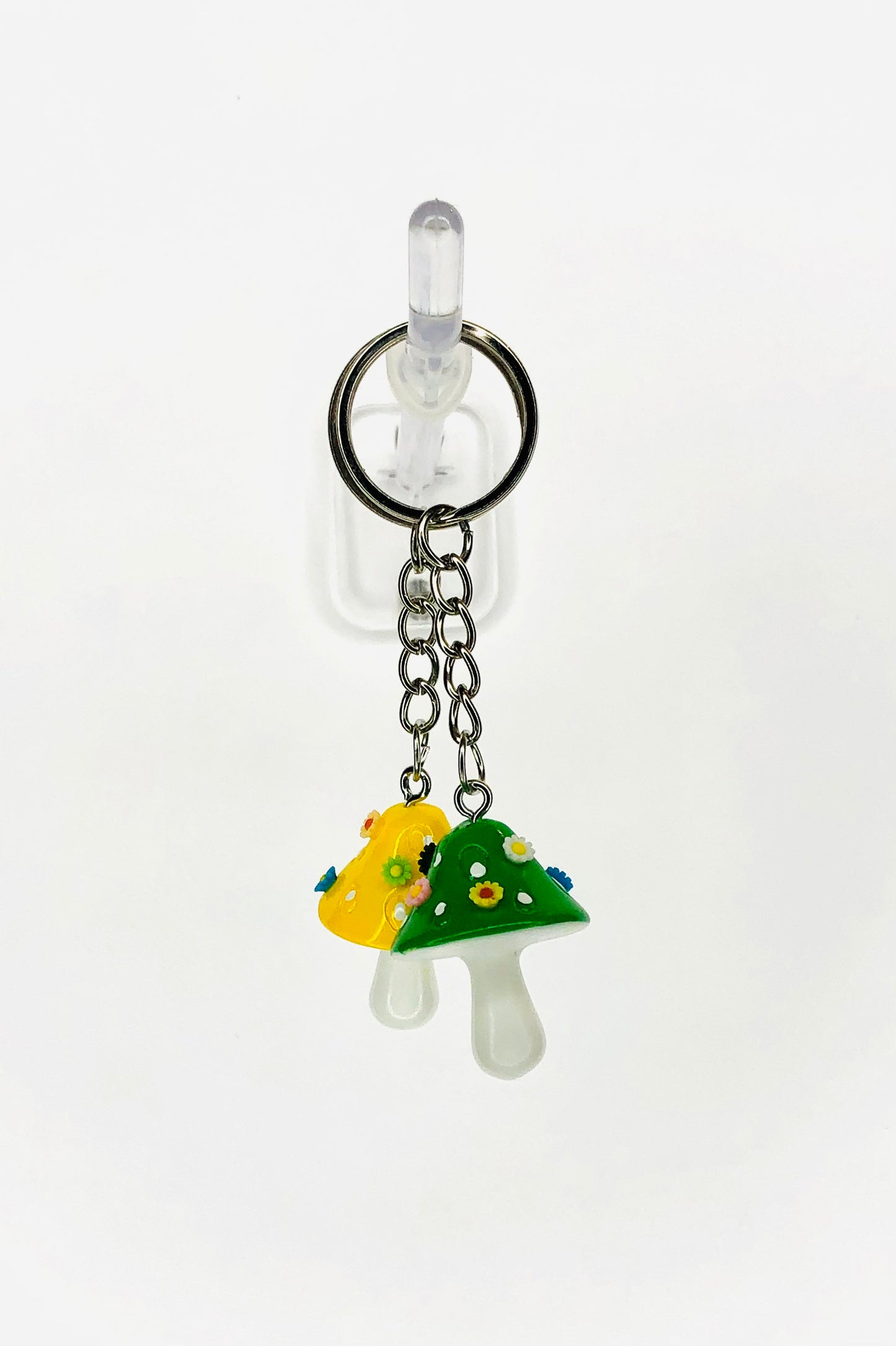 hinono Mushie Mates Keychains, set of 2 - #45 Yellow and Green