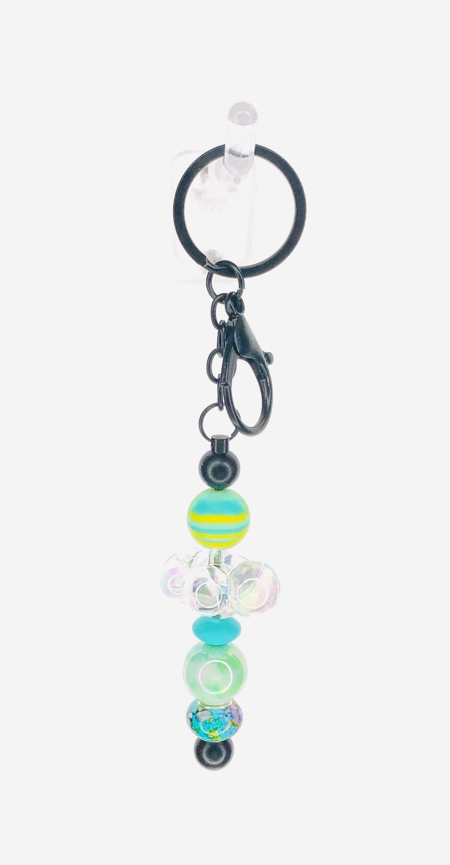 hinono Beaded Bar Keychain #114