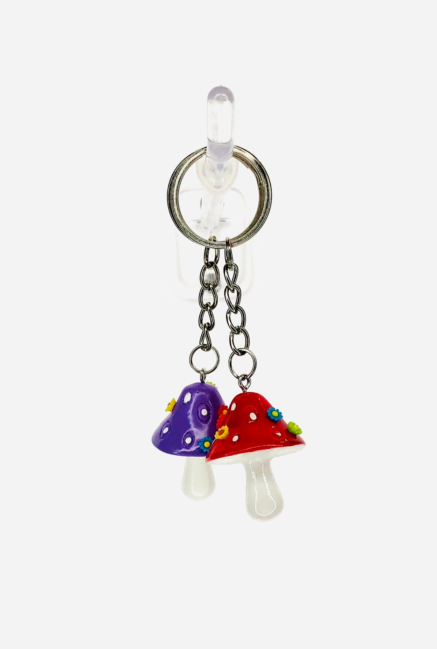 hinono Mushie Mates Keychains, set of 2 - #54 Red and Purple