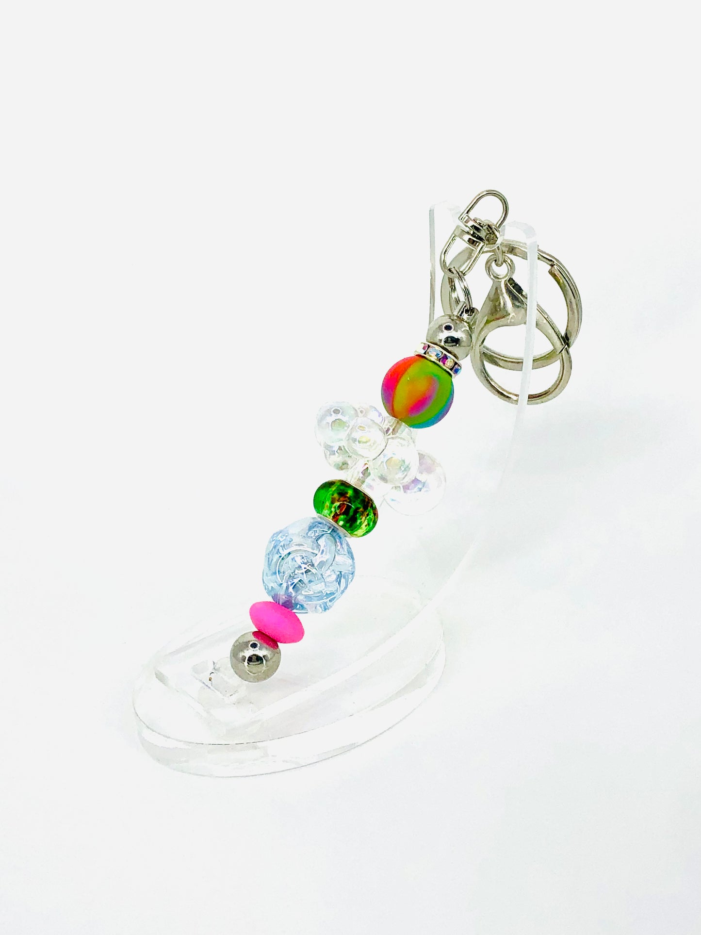 hinono Beaded Bar Keychain #109