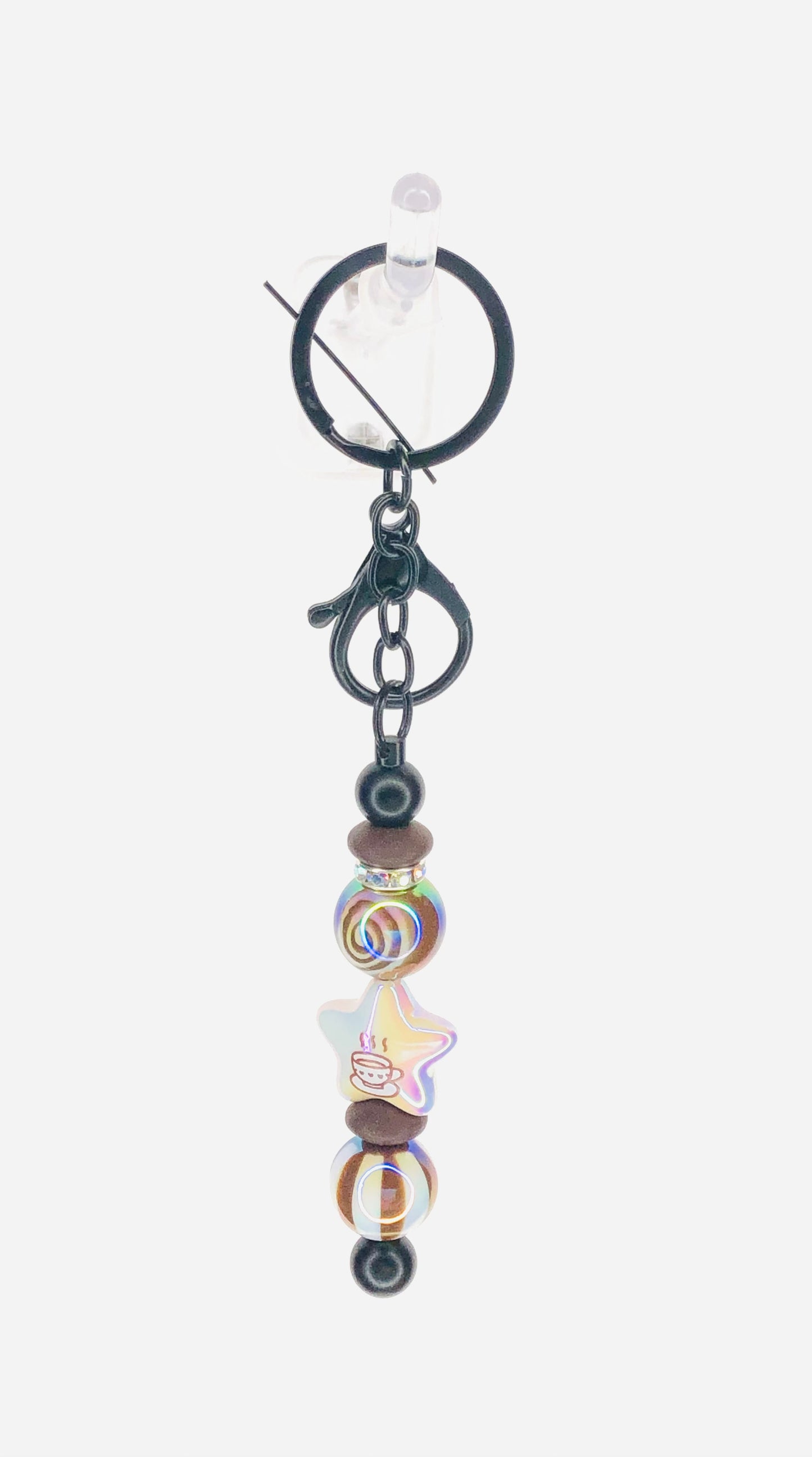 hinono Beaded Bar Keychain #115