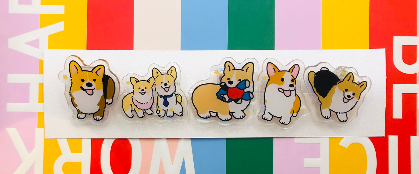 The Cutest Clip - #75 Dogs, set of 5