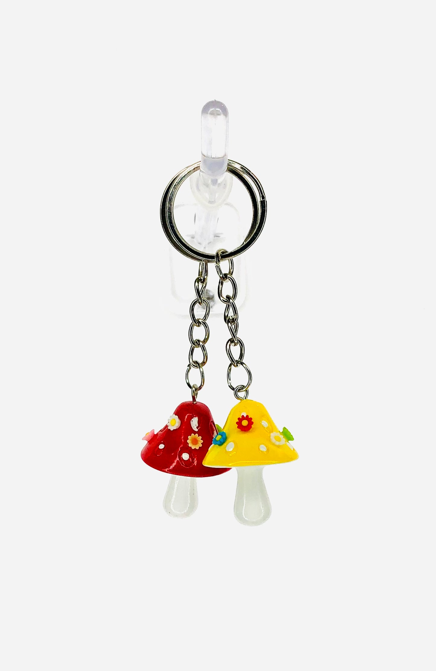 hinono Mushie Mates Keychains, set of 2 - #48 Red and Yellow