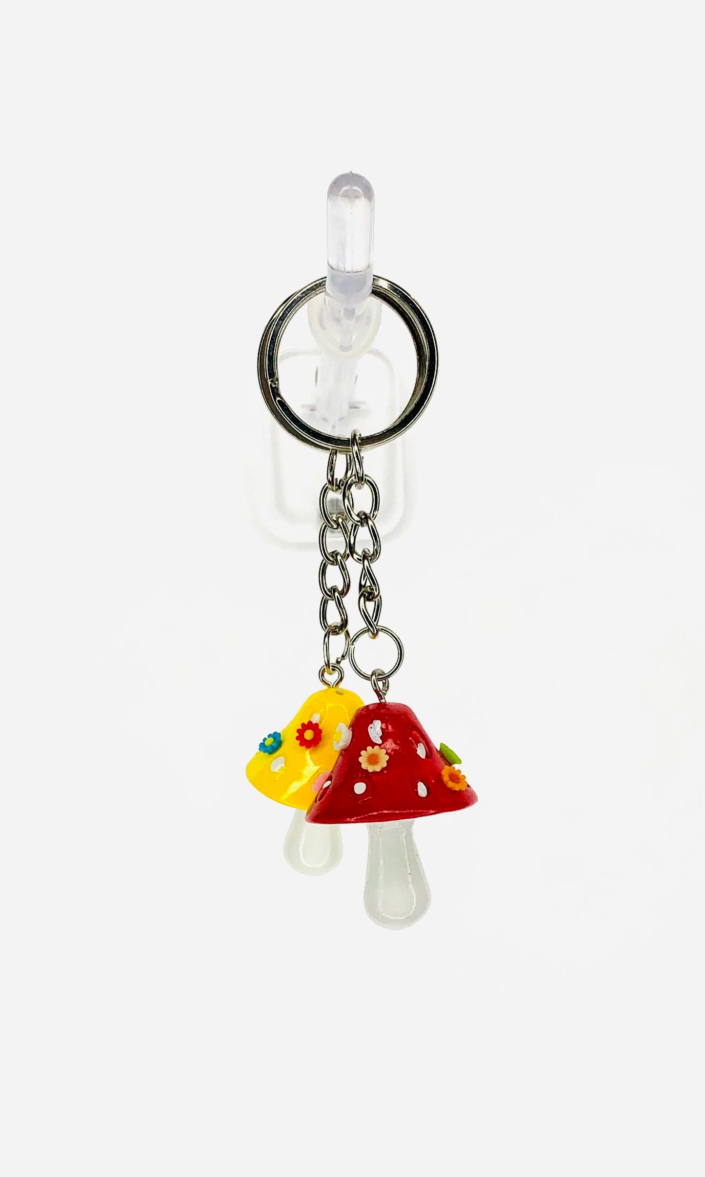 hinono Mushie Mates Keychains, set of 2 - #48 Red and Yellow