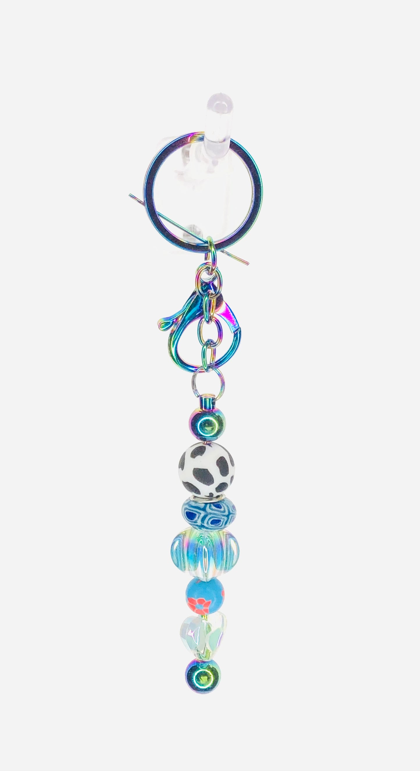 hinono Beaded Bar Keychain #102