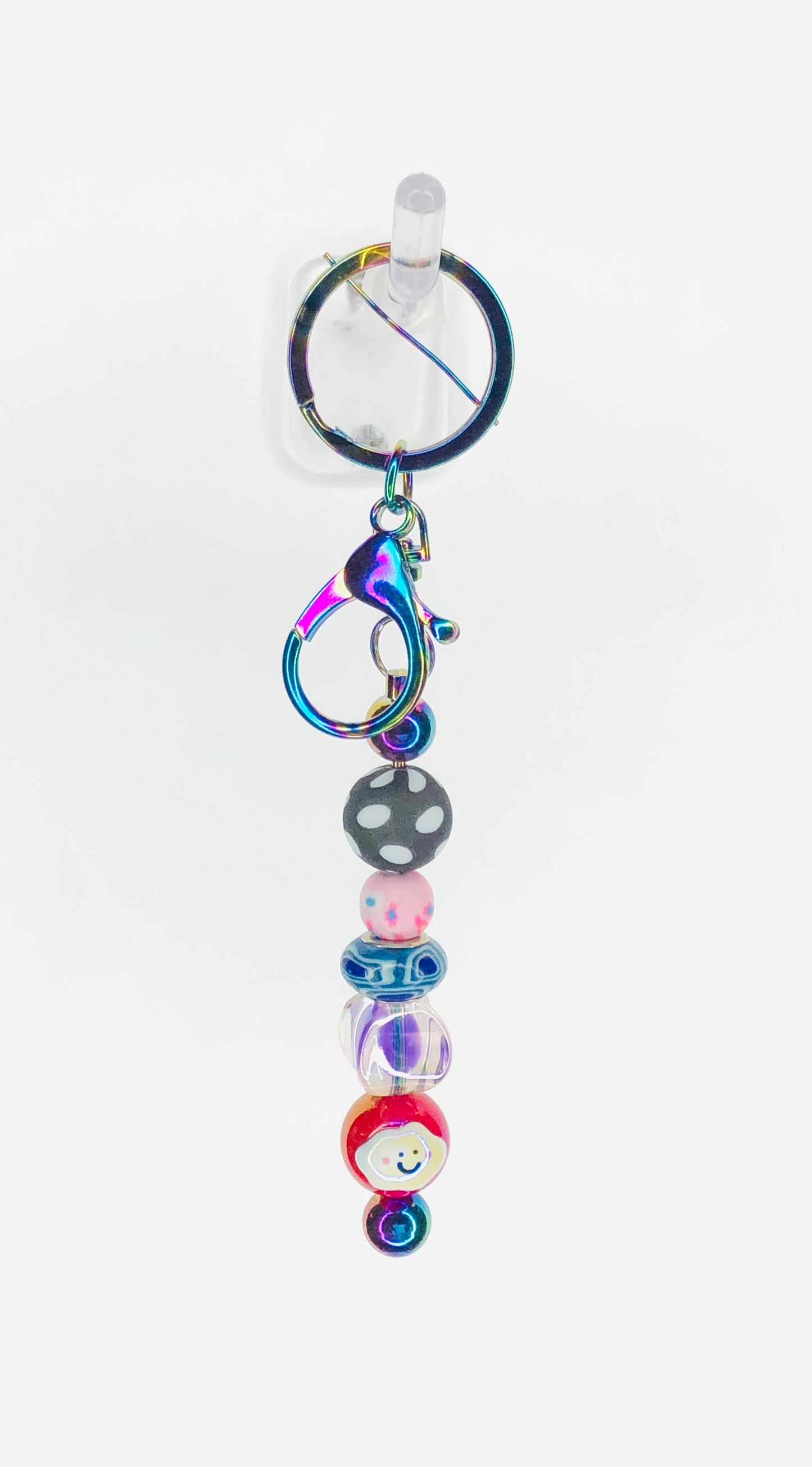 hinono Beaded Bar Keychain #116