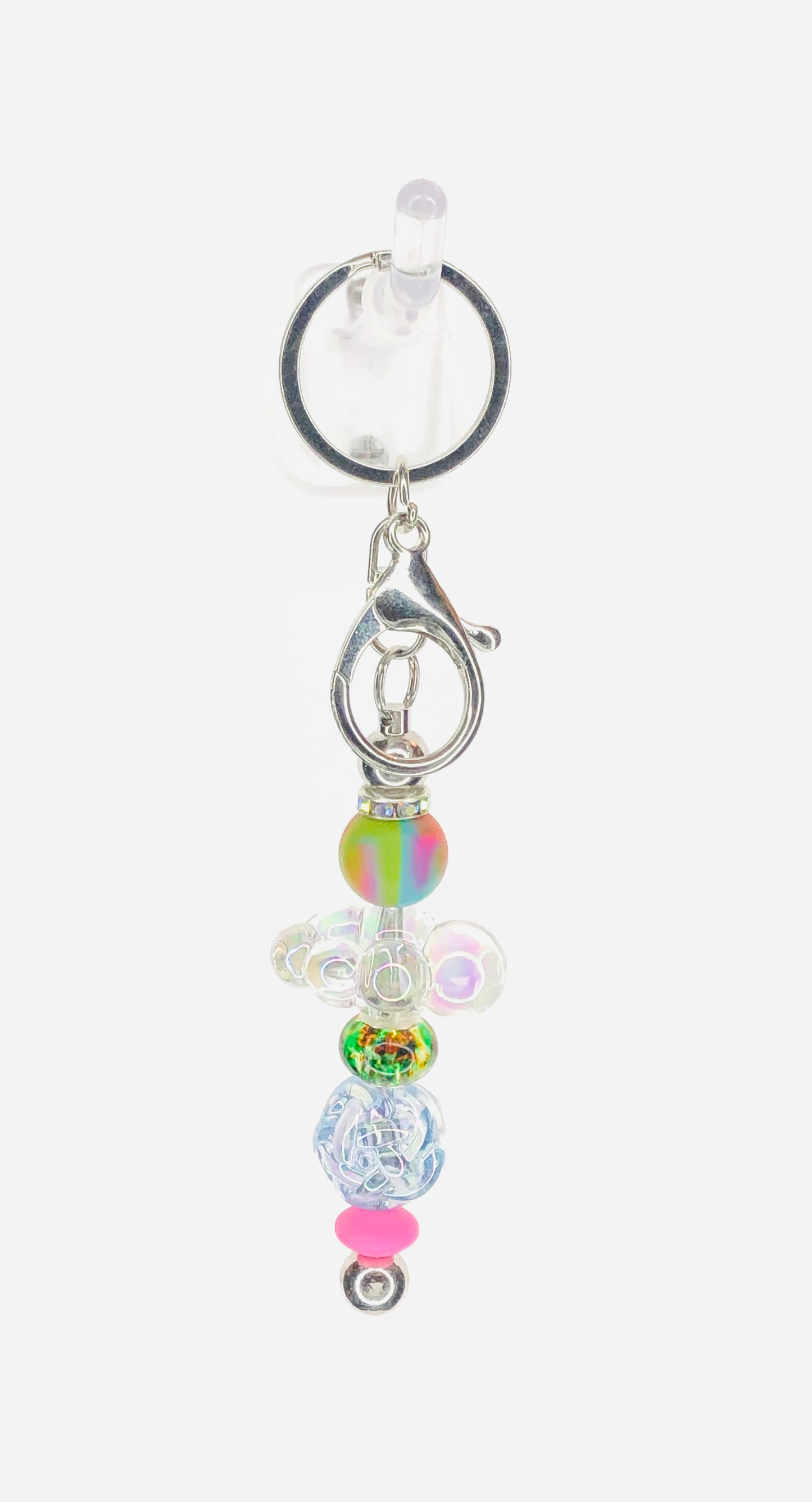 hinono Beaded Bar Keychain #109