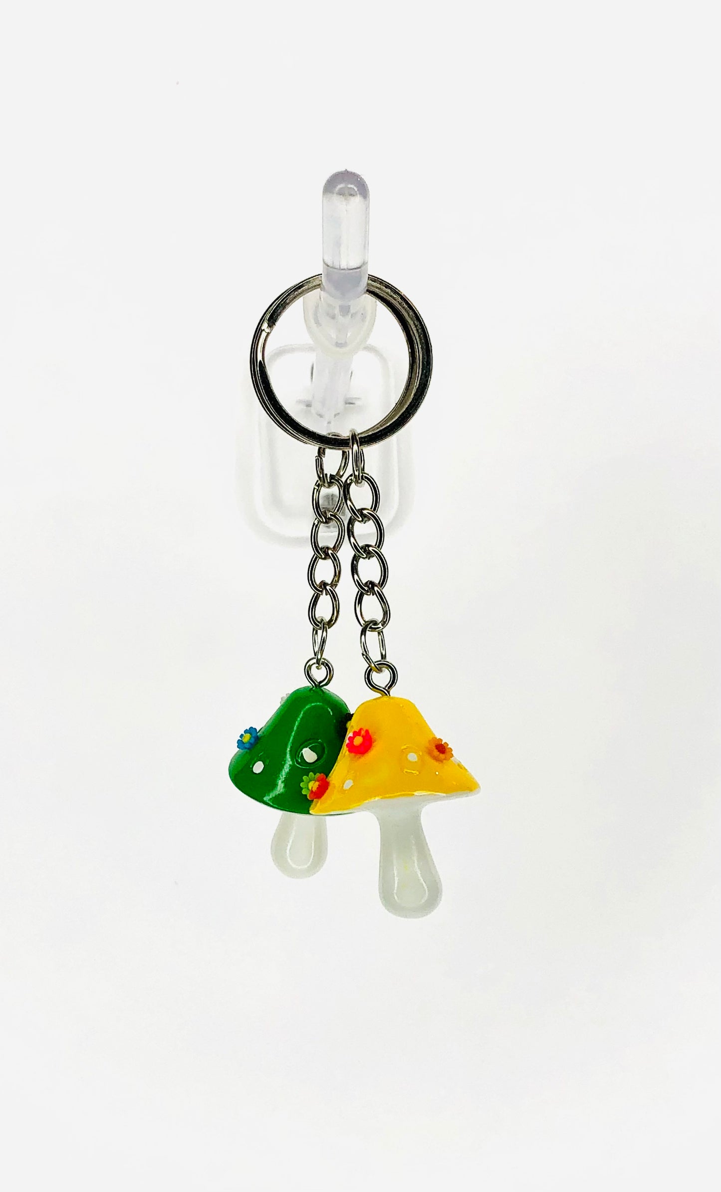 hinono Mushie Mates Keychains, set of 2 - #45 Yellow and Green