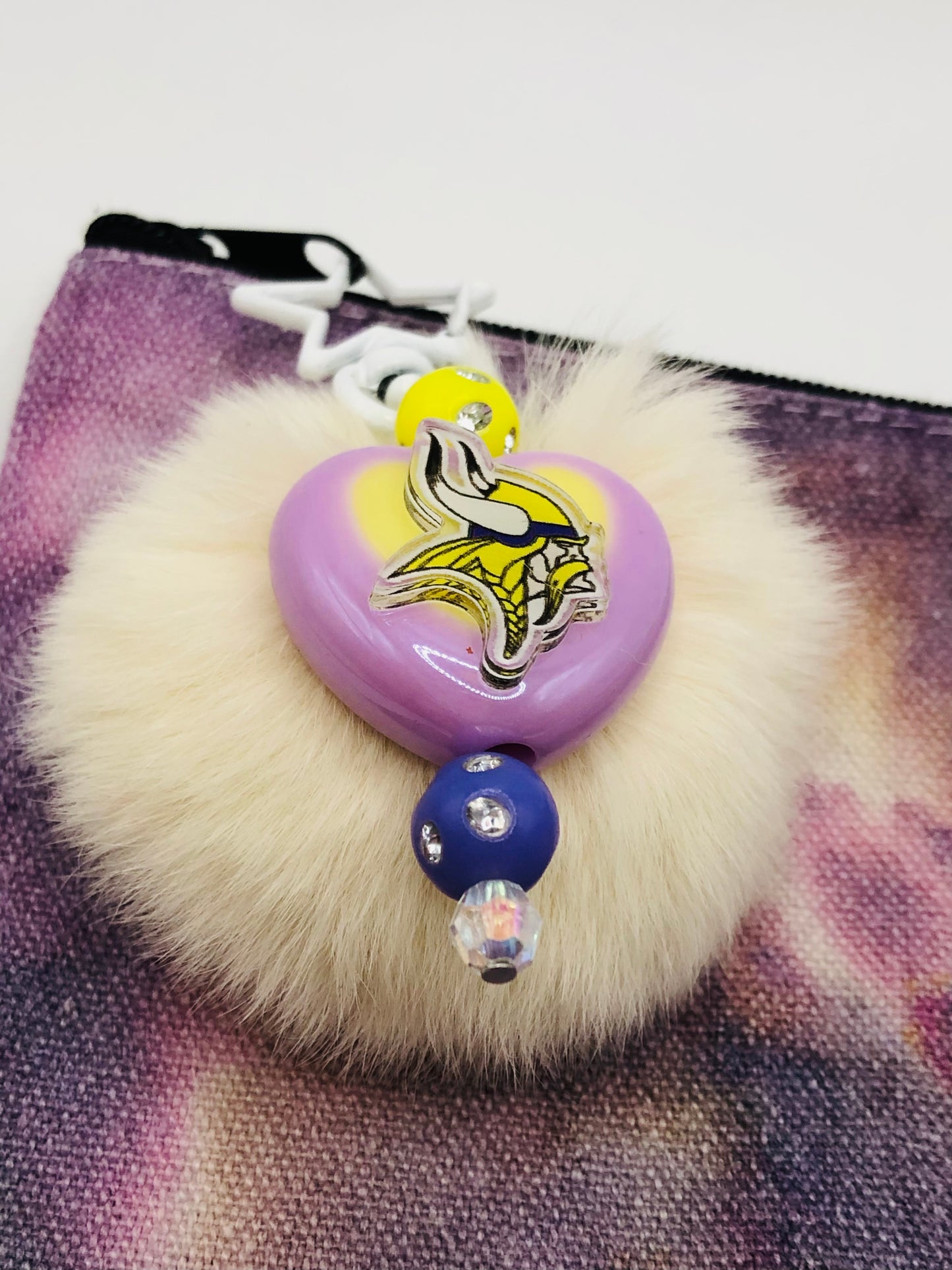 Pouch with Minnesota Vikings Keychain