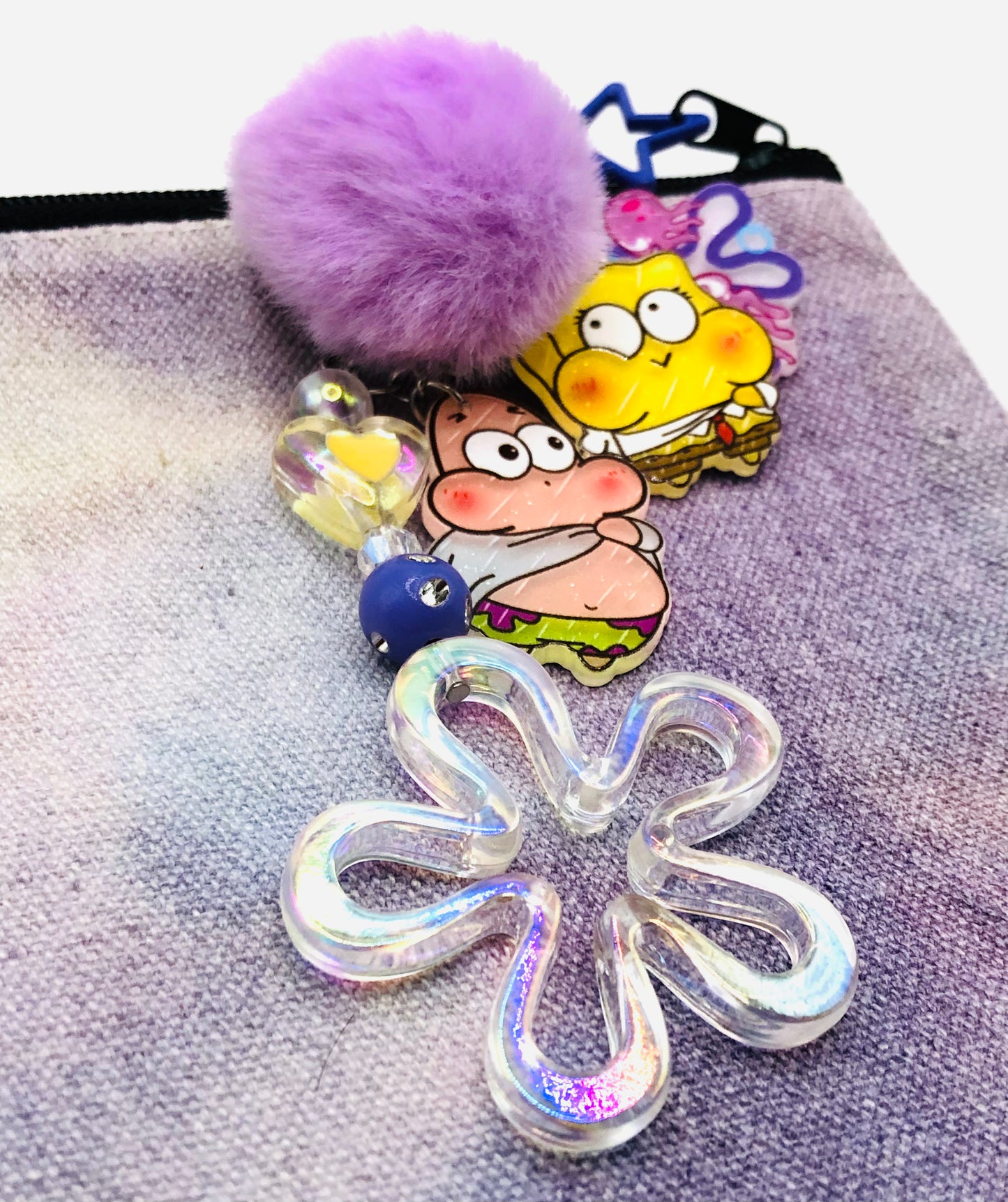 Pouch with Bikini Bottom Keychain